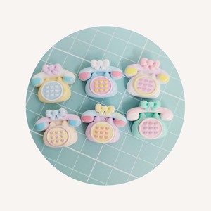 Cabujones de resina con forma de mini teléfono, bonitos y de base plana, para scrapbooking, piezas decorativas para teléfonos y accesorios para manualidades DIY - Product Image 4
