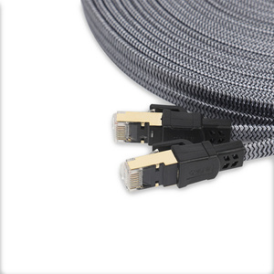 Cable Ethernet CAT8 SFTP Plano Gris D-Sunty, Conector RJ45 Chapado en Oro, Revestimiento de PVC, 40Gbps 2000MHz, Cable de Conexión para Router/PC/Juegos - Product Image 1