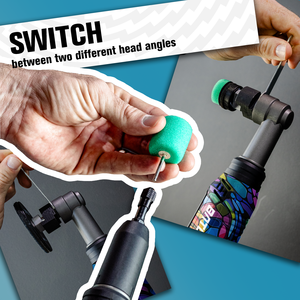 Pulidora y abrillantadora de coches inalámbrica de doble acción de 300W y 2000mAh con batería, 0/3/12mm, para detallado automotriz DIY - Product Image 5