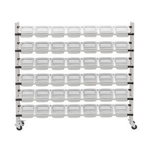 ई-कॉमर्स गोदाम ट्रक संगत बहु-कार्यात्मक सामान प्रदर्शन ट्रॉली को पहियों के साथ ट्राली रैक - Product Image 1