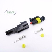 1 Ensemble de connecteurs de câblage automobile étanches IP67 TE AMP SuperSeal 1.5 282079-1 282103-1, 1 voie, 1 broche, mâle et femelle