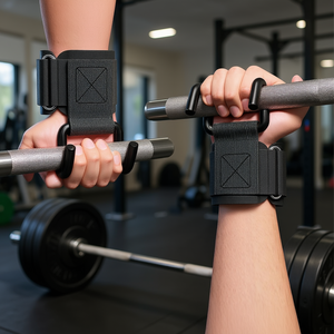 Correas de Muñeca con Ganchos de Nailon de Alta Resistencia (330 lb) para Levantamiento de Pesas, Dominadas y Otros Ejercicios - Product Image 2