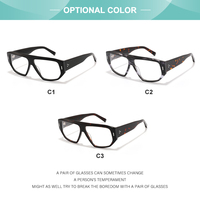 Lunettes optiques SENTA de haute qualité à monture épaisse en acétate, lunettes de luxe surdimensionnées en acétate, personnalisables