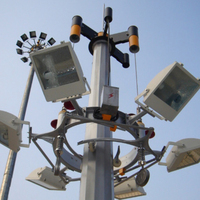 Projecteur intelligent à mât haut en acier galvanisé pour parcours de golf, éclairage de chantier, aéroport, 3000W