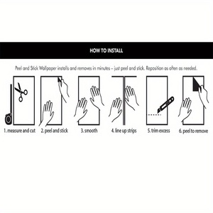 Retro British giornale modello carta da parati 3d nero bianco autoadesivo decorazione della parete <span class=keywords><strong>per</strong></span> soggiorno e sfondo TV - Product Image 6