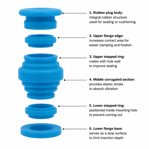 Billes d'amortissement en caoutchouc M3 pour contrôleur de vol, billes d'absorption des chocs à fixation souple / Bille d'amortissement en silicone UVA pour caméra aérienne - Product Image 3