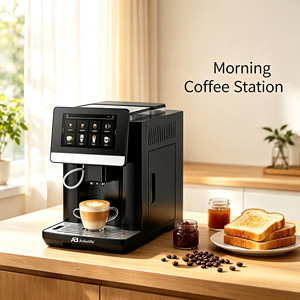 Cafetera Espresso Eléctrica Programable con Pantalla Táctil, Totalmente Automática, de un Toque, para Múltiples Bebidas, Ideal para Hogar, Oficina y Hotel - Product Image 1