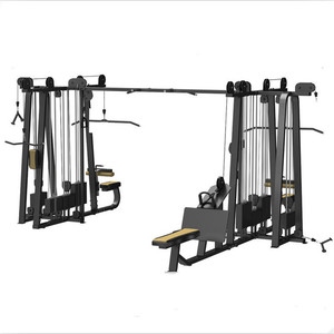 Xinrui Estación <span class=keywords><strong>de</strong></span> Fitness multifunción 8 Máquina <span class=keywords><strong>de</strong></span> <span class=keywords><strong>gimnasio</strong></span> multiestación Multi Jungle 8 Stack Cable Crossover Machine para <span class=keywords><strong>gimnasio</strong></span> - Product Image 1