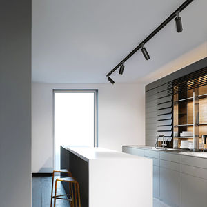 Riel LED de Aluminio Blanco o Negro de 1000 mm de Largo, Diseño Moderno, Conector en I, <span class=keywords><strong>L</strong></span> y T de Dos <span class=keywords><strong>L</strong></span>íneas, para Sala de Estar - Product Image 6