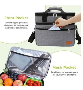 Bolsa Térmica Personalizada para Almuerzo, Impermeable, Ecológica, para Picnic, Unisex - Product Image 3