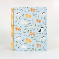 Carnet à spirales A4 avec couverture rigide en papier, 100 feuilles, design personnalisé pour étudiants - Journal cadeau