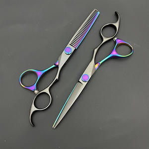 Ciseaux de coiffure personnalisables 6 pouces, ciseaux à effiler en acier inoxydable 440C, pour droitiers, usage professionnel - Product Image 2