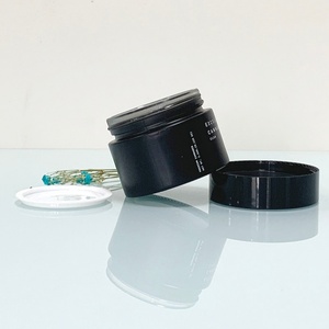 Frascos de Vidrio de Color Negro Mate de 5 ml, 10 ml, 20 ml, 30 ml, 50 ml, 60 ml, 100 ml, 2 oz, 60 g, Frascos Cosméticos con Tapa Negra - Product Image 1