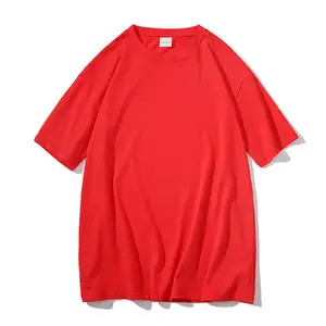 高品质100% 棉夏季定制标志印花t恤男士空白平纹t恤高级棉210gsm t恤