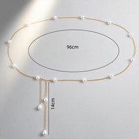 Chaîne de taille ajustable plaquée or style punk, superposée, avec perles sexy pour femme - Cadeau idéal pour mariage et anniversaire - Vente flash