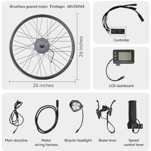 1000W tùy chỉnh Ebike chuyển đổi Kit 27.5 "700C 28" 29 "Ebike động cơ bánh xe không chổi than Hub động cơ Ebike chuyển đổi Kit - Product Image 2