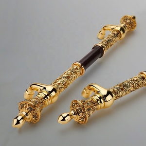 את מפעל ישירות משתמש חלול החוצה טכנולוגיה עיצוב ארוך דלת ידית אירופאי יוקרה זהב דלת ידית - Product Image 3