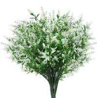 Plantes artificielles de lavande fabriquées en Chine, best-sellers transfrontaliers, résistantes aux UV, pour décoration extérieure, mariages, cours et maisons