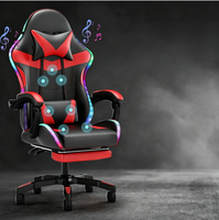 Chaise de Gaming Premium RGB Ergonomique avec Massage, Éclairage LED, Repose-Pieds, Style Racing pour PC – Vente en Gros