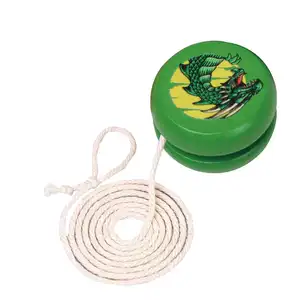 Mini 5x5 CM classique Yoyo balle jouets personnalisé dessin animé Animal en bois Yoyo jouets pour enfants