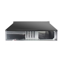 2u 19 inci Rackmount mikro Atx komputer Chassis pendek kedalaman 390mm casing industri