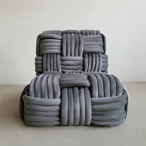 Cojín de Sofá <span class=keywords><strong>Art</strong></span>ístico de Lujo con Tejido de Nudos Italianos, Relleno de Terciopelo, Un Solo Asiento para Sala de Estar - Product Image 3