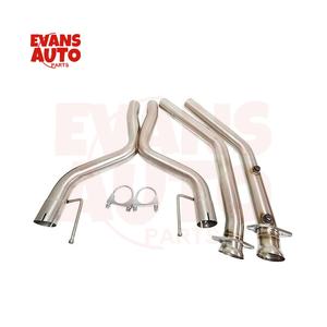 Tuyau d'échappement X en acier inoxydable pour tuyau de descente d'échappement 2005-2010 Ford <span class=keywords><strong>Mustang</strong></span> <span class=keywords><strong>GT</strong></span> 4.6L V8 - Product Image 5