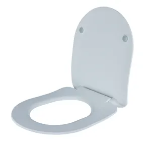 Duroplast d shape slim soft close superficie piana sedile wc per adulti smerigliato opaco per uso domestico
