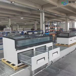 <span class=keywords><strong>Congélateur</strong></span> commercial combiné pour supermarché, à dégivrage automatique, avec îlot de présentation et tiroirs de rangement – Meilleures ventes - Product Image 3