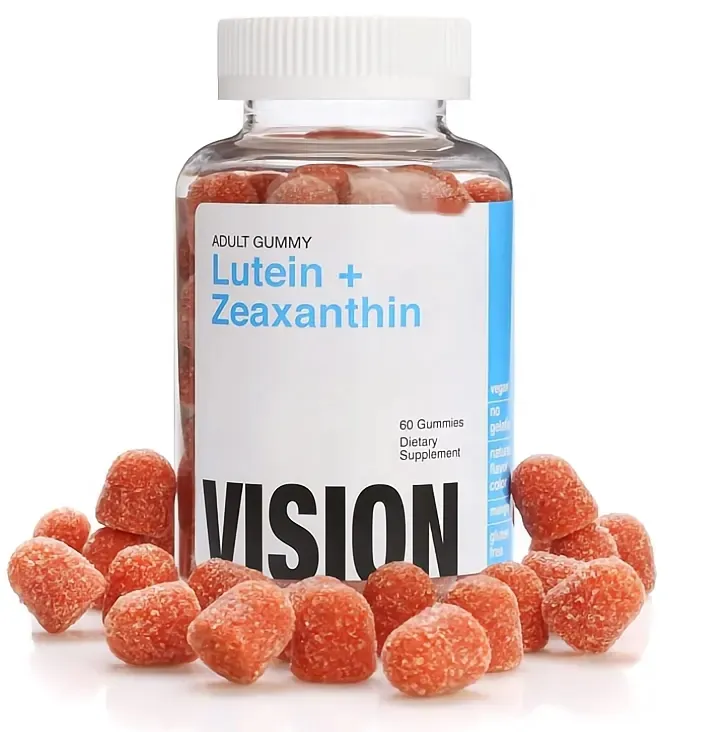 OEM/ODM/OBM Lutein Zeaxanthin chăm sóc mắt Gummies cho tầm nhìn rõ ràng Lutein Ester Gummies thúc đẩy chức năng mắt khỏe mạnh