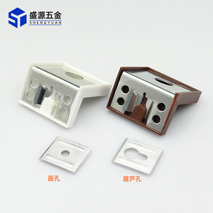 Shengyuan 2-in-1 Corner Bracket Metal Cabinet Bracket 90 Degree Joint For Kitchen Wardrobe Shelf Support - Product Image 2