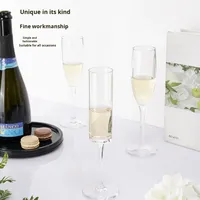 Verre à vin blanc haut de gamme en plastique transparent, moderne, simple, incassable, capacité 170 ml, pour gobelet de luxe léger à usage domestique