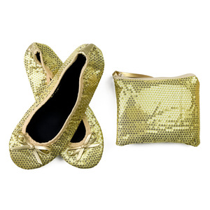 <span class=keywords><strong>Scarpe</strong></span> da ballo pieghevoli personalizzabili con logo, MOQ ridotto, per ragazze, con custodia arrotolabile, <span class=keywords><strong>scarpe</strong></span> da donna per matrimonio - Product Image 4