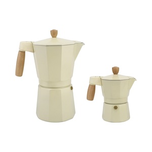 แทมเปอร์<span class=keywords><strong>กาแฟ</strong></span>แบบพกพา อลูมิเนียมอัลลอยด์ พลาสติก PP 150 มล./600 มล. หม้อโมก้า ด้ามไม้บีช พร้อมชุดโมก้าทันสมัยสำหรับผู้ใหญ่ - Product Image 1