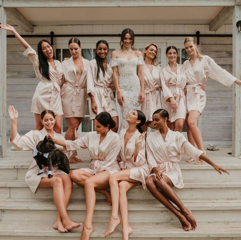 Bridal Shower Robes With Others Bridal Shower Matching Bridesmaid Robes Shower Gown China Trade Bridal Shower Robes With Others Bridal Shower Matching Bridesmaid Robes Shower Gown China Trade