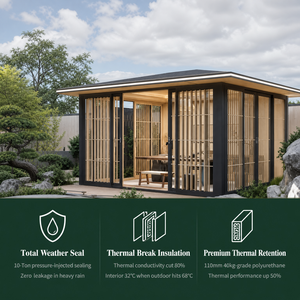 Solárium Contemporáneo Yeyon OEM de Vidrio Templado Doble Low-E con Tamaño Personalizable para Dormitorio y Uso Exterior - Product Image 3