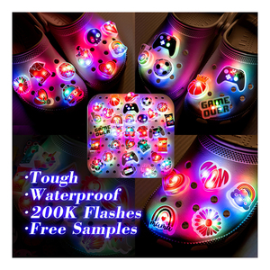 Los Más Vendidos, Adornos Luminosos para Zapatos LED que Brillan en la Oscuridad, Resistentes al Agua, con Luz Intermitente, para Niños y Niñas, Decoraciones para Zapatos, Se Ofrecen Muestras - Product Image 1