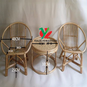 Natural Color <strong>Nesting</strong> Round Rattan Bamboo Coffee <strong>Table</strong> - Product Image 5