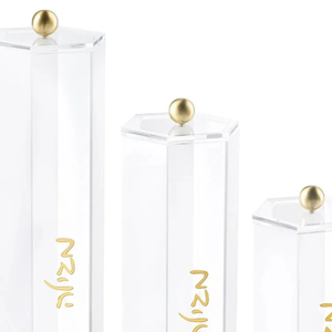 Sang Trọng Hình Lục Giác Do Thái Lucite Megillah Trường Hợp Nhà Máy Tùy Chỉnh Judaica Acrylic Megillah Di Chuyển Hộp Purim Quà Tặng - Product Image 5