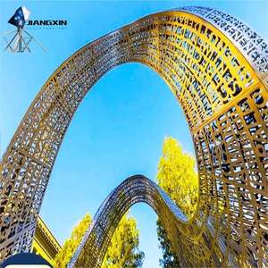 Escultura <span class=keywords><strong>de</strong></span> acero inoxidable iluminada <span class=keywords><strong>de</strong></span> gran tamaño abstracta moderna superficie <span class=keywords><strong>de</strong></span> espejo pulido-arte al aire libre personalizable para plazas <span class=keywords><strong>de</strong></span> ciudad - Product Image 4