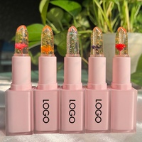 Baume à lèvres à fleur transparente rose changement de couleur maquillage hydratant rouge à lèvres rouge à lèvres magique teinté longue durée