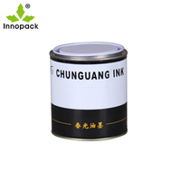 Boîtes métalliques personnalisables de 1L en fer blanc avec impression quadricolore pour peintures et produits chimiques – Vente en gros fabricant