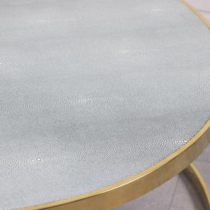 Mesa de Centro Moderna Nórdica de Hierro Forjado, Mesa Redonda de Metal Cromado Dorado y Plateado para Sala de Estar, Juego de Mesa para Café y Té - Product Image 3