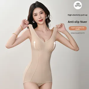 Faja Moldeadora Delgada de Una Pieza para Mujer, Compresión Abdominal, Levantamiento de Cadera, Estilo Diario, Antibacteriana, Talla Mediana - Product Image 3