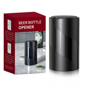 פותחן בקבוק בירה יין אדום ידני מיני-פותחן בקבוק בירה עם כובע מגנטי - Product Image 2