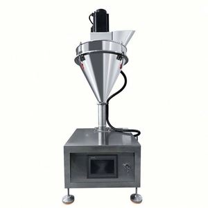 Machine de remplissage de poudre semi-automatique à vis doseuse pour bouteilles multi-saveurs avec servomoteur - Product Image 4