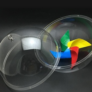 Boules en plastique transparent et ajouré, taille personnalisée, 100 pièces - Product Image 1