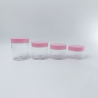 Bocaux en PET transparents à large ouverture, col de 68 mm, qualité alimentaire, 100/120/150/250 ml, bocaux en plastique vides pour crème cosmétique et stockage alimentaire