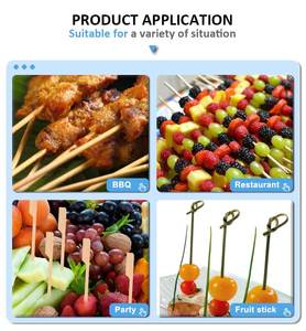 Xiên Tre BBQ Tự Nhiên Dùng Một Lần 100Mm 4 Inch Bán Sỉ Từ Nhà Máy Nhập Khẩu Trung Quốc - Product Image 4