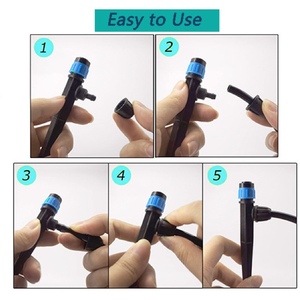 Vortice di <span class=keywords><strong>irrigazione</strong></span> <span class=keywords><strong>a</strong></span> <span class=keywords><strong>goccia</strong></span> regolabile: emettitori di <span class=keywords><strong>irrigazione</strong></span> <span class=keywords><strong>a</strong></span> forma di ventaglio 20PK spinato <span class=keywords><strong>per</strong></span> tubi da 1/4 pollici <span class=keywords><strong>per</strong></span> <span class=keywords><strong>irrigazione</strong></span> da giardino - Product Image 4